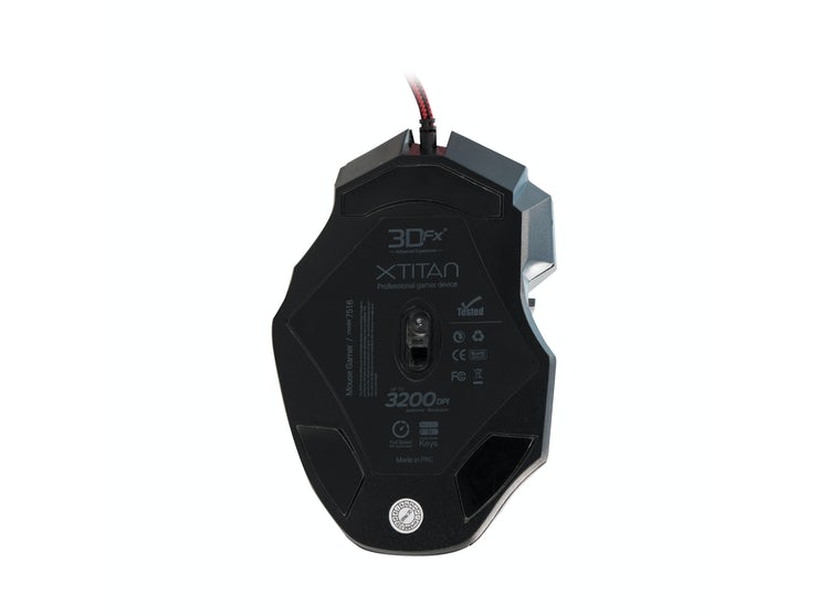 Mouse Gamer 3DFX Xtitan Profes 3200dpi - Imagen 3