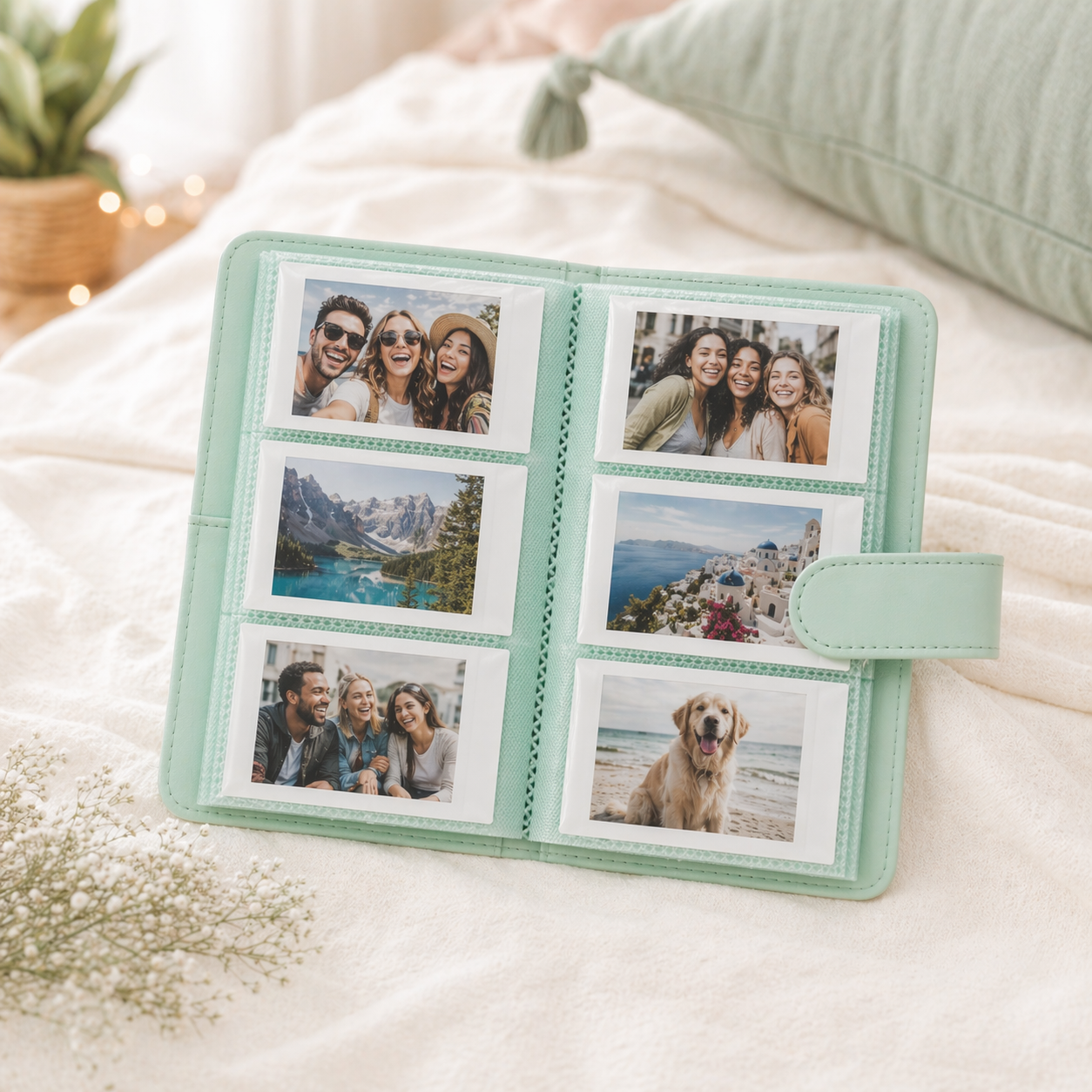 Kit Instax Mini Fujifilm: Películas + Álbum Instax Green Liso - Imagen 5