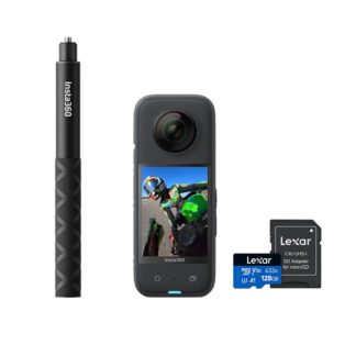 Nuevo Kit Insta360 X3 + Tarjeta de Memoria y Bastón