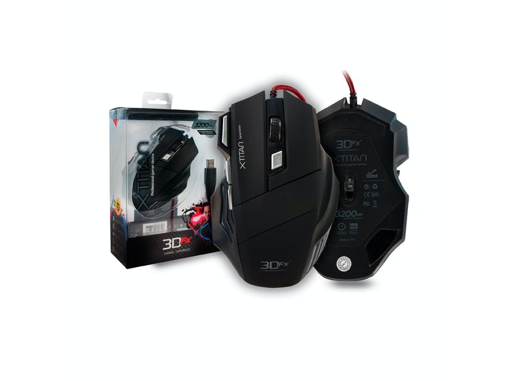 Mouse Gamer 3DFX Xtitan Profes 3200dpi - Imagen 2
