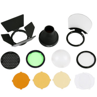 KIT DE ACCESORIOS AK-R1 PARA GODOX ROUND HEAD