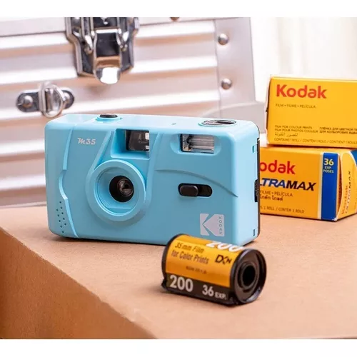 Cámara Analógica Kodak M35 Celeste - Imagen 2