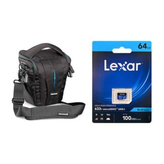 Kit Bolso + Memoria (Bolso Cullmann pro Action 300 Black + Memoria Micro 64G)