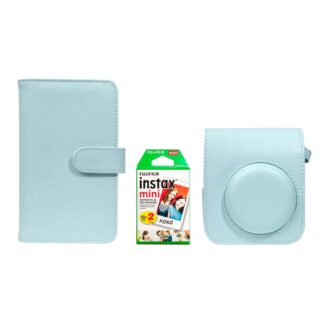 KIT ACCESORIOS INSTAX MINT GREEN + PACK PELÍCULAS 2X10