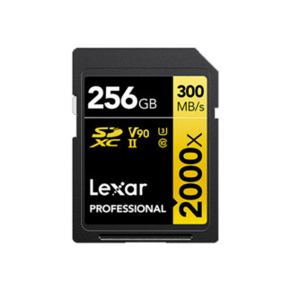 Tarjeta de Memoria 256GB 2000x SDXC UHS-II 300/260MBS V90 8K GOLD / 25920