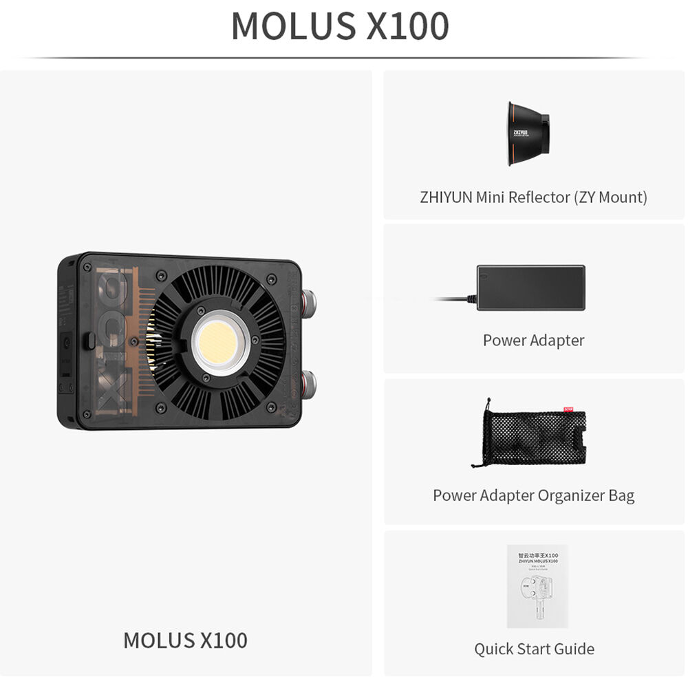 zhiyun MOLUS X100 luz led bicolor versión estándar - Imagen 7