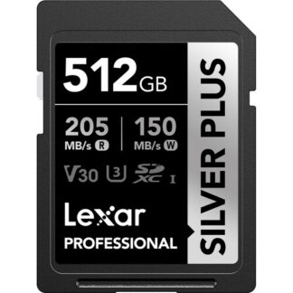 MEMORIA SD LEXAR 512GB SILVER PLUS SDXC-I V30 205/105MB