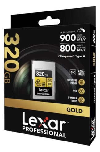 Tarjeta LEXAR 320GB CF EXPRESS GOLD Type A 900/800MBS