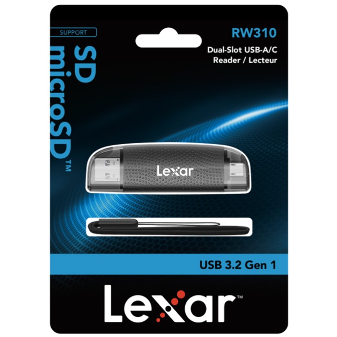 MULTI-LECTOR LEXAR RW310 DUAL-SLOT USB-A/C - Imagen 2