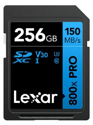 TARJETA DE MEMORIA LEXAR 256GB 800xPRO SDXC UHS-I V30