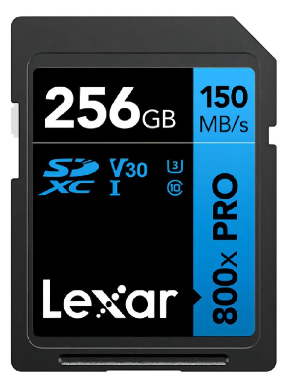 TARJETA DE MEMORIA LEXAR 256GB 800xPRO SDXC UHS-I V30