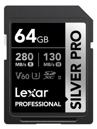 TARJETA LEXAR 64GB SILVER PRO SDXC UHS-II V60 280/130mb
