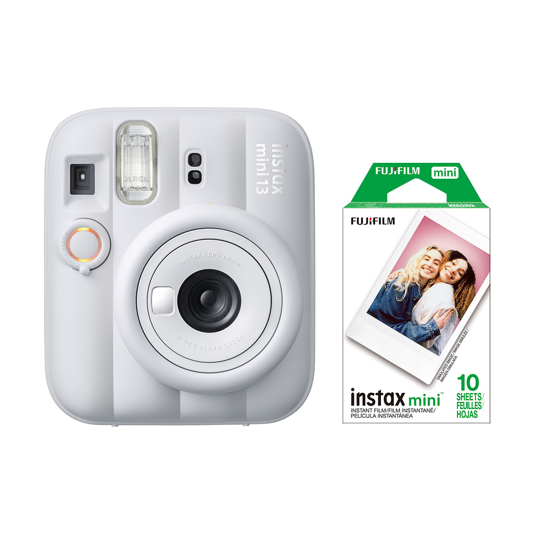 INSTAX MINI 13 - CLAY WHITE + 10 Peliculas