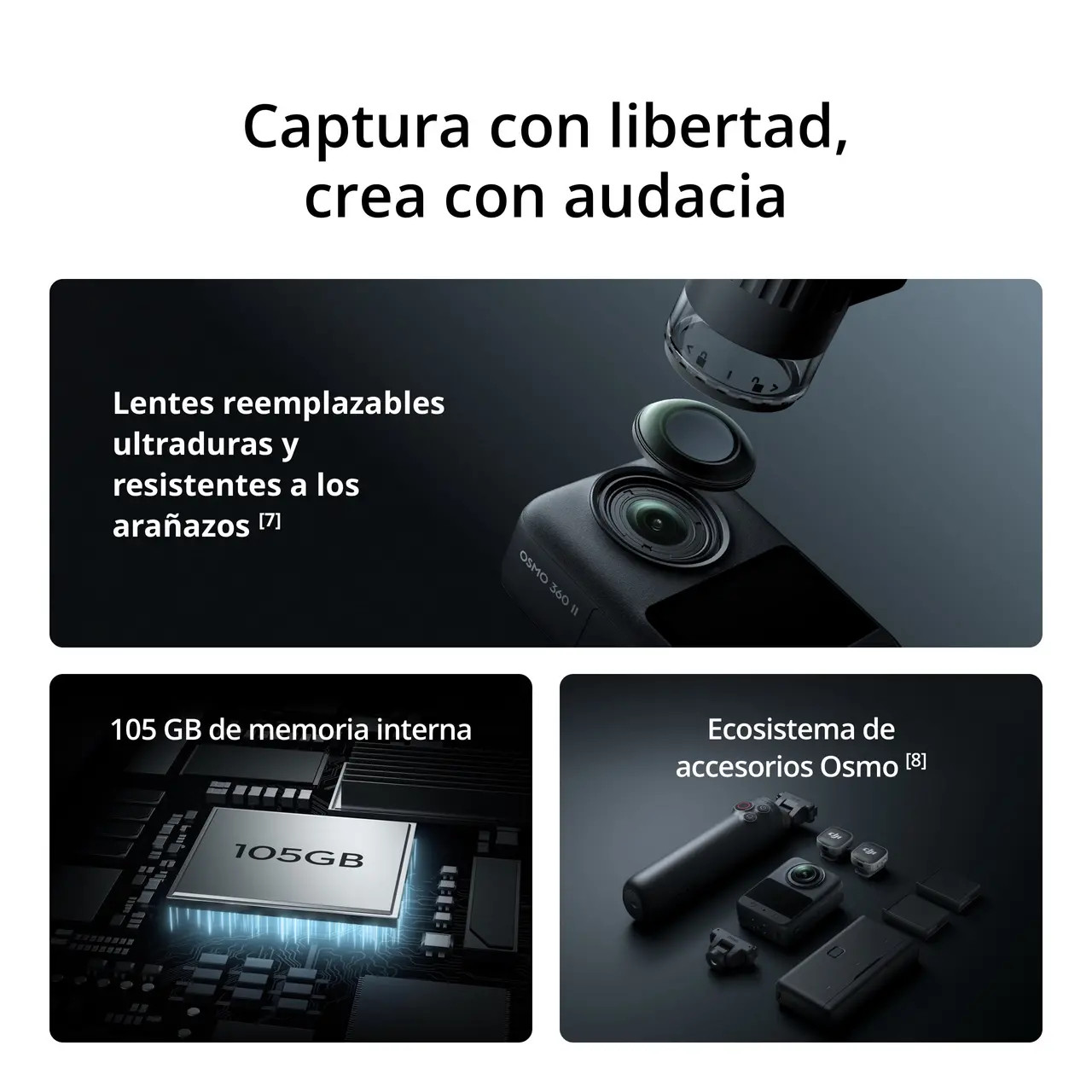 DJI OSMO 360 II ESTÁNDAR COMBO - Imagen 3